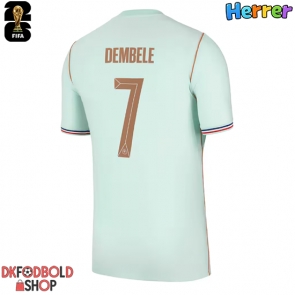 Frankrig Ousmane Dembele #7 Udebanetrøje VM 2026 Kort ærmer